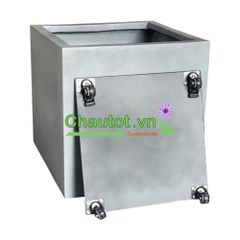 Chậu Composite Vuông kèm đế bánh xe BAOBINH CT2064