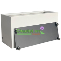 Chậu Composite Chữ Nhật kèm đế bánh xe BAOBINH CT2066