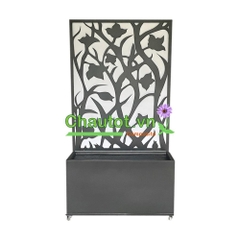 Chậu composite chữ nhật kèm vách deco BAOBINH – CT2075