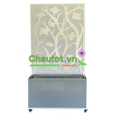 Chậu composite chữ nhật kèm vách deco BAOBINH – CT2075