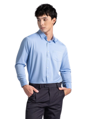 Áo Sơ Mi Nam Tay Dài Công Sở Vải Bamboo . WS26ES52P-LDBB