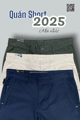 Quần Short Nam Khaki Trên Gối