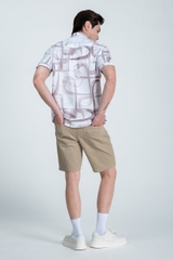 Quần Short Nam Khaki Trên Gối