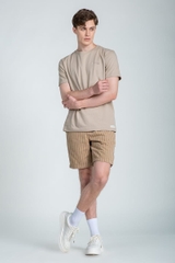 Quần Short Nam Khaki Trên Gối