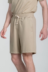Quần Short Nam Khaki Trên Gối