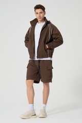 Quần Short Nam Khaki Trên Gối