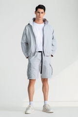 Quần Short Nam Khaki Trên Gối