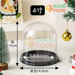 HỘP GIÁNG SINH – HỘP NHỰA TRÒN NẮP BẦU CAO II-7117