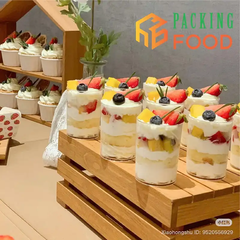 Ly Nhựa PS Tròn Cao Đựng Bánh Lạnh 6080 Mousse Panna Cotta