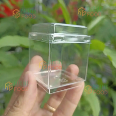 Ly Nhựa Vuông PS 70ml Mã 4248 Đựng Bánh Lạnh Mousse Tiramisu Panna Cotta