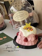 HỘP GIÁNG SINH – HỘP NHỰA TRÒN NẮP BẦU CAO II-7117