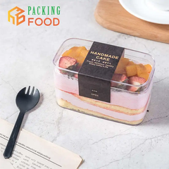 Hộp Nhựa Mica Cứng Chữ Nhật Đa Dụng Đựng Bánh - Hạt 280ML Và 340ML