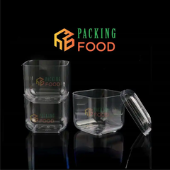 Cốc Ly Nhựa PS Vuông 270ml GD2013