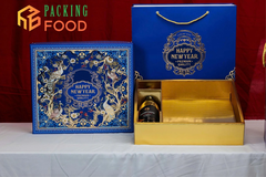 Hộp Đựng Quà Tết 2026 - Đựng Rượu Cao Cấp Mẫu Khai Phúc