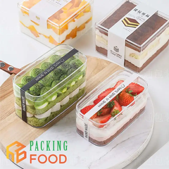 Hộp Nhựa Mica Cứng Chữ Nhật Đa Dụng Đựng Bánh - Hạt 280ML Và 340ML