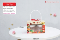 Hộp Giấy Quai Xách Đựng Hủ Nhựa PET Tết