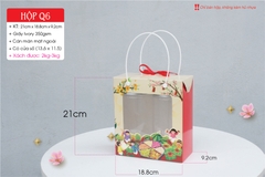 Hộp Giấy Quai Xách Đựng Hủ Nhựa PET Tết
