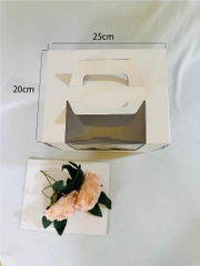 Hộp Bánh Kem Quai Xách Chữ Nhật size 20x25