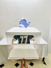 Hộp Bánh Kem Nhựa Mica Trong Size Đại 50cmx45cm