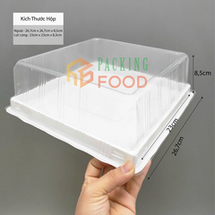 Hộp Nhựa Đựng Bánh Vuông HH121