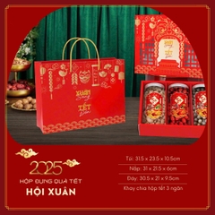 Hộp Đựng Quà Tết 2025 "Hội Lân"