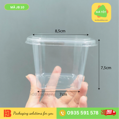 Hộp Nhựa Đựng Bánh Vuông JB-10 B10-8