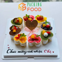 Cốc Ly Nhựa PS Trái Tim 140ml Đựng Pudding-Mousse 7745