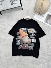 Áo thun nữ cotton form rộng áo mùa hè cổ tròn snoopy FORM RỘNG CHẤT COTTON  NỮ BIGSIZE