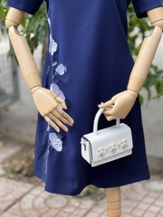 SALE Đầm trung niên cho mẹ cao cấp Bigsize thiết kế trẻ trung, sang trọng chất liêu dày dặn thoáng mát thêu hoa