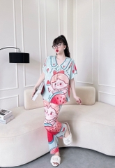 Bộ Lụa Xước Quần Dài in 3D Bigsize 50-95kg
