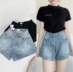 Quần Short Jean Nữ BigSize,Quần Đùi Lưng Cao Ống Rộng Big Size 58kg-95kg Mã J6