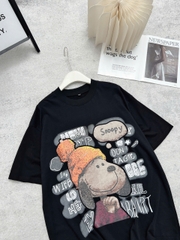 Áo thun nữ cotton form rộng áo mùa hè cổ tròn snoopy FORM RỘNG CHẤT COTTON  NỮ BIGSIZE
