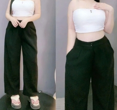 Quần Tây Suông Vải Tuyết Mưa Bigsize Nữ Ống Rộng Lưng Cao Tôn Dáng 60-95kg