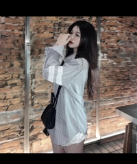 Áo Sơ Mi Nữ Form Rộng Dài Tay Cotton Lụa Hàn Unisex Đi Học, Đi Làm, Văn Phòng, Công sở Cực Xinh