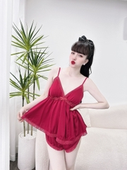 Bộ Lụa 2 Dây Mút Ngực Bigsize 50-95kg BD05