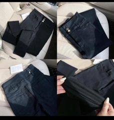 Quần jean Giấy Skinny Nữ Ống Loe Đen Trơn bigsize , Co giãn 4 chiều, cạp cao tôn dáng