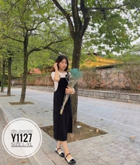 Yếm jean đen bigsize Y1127