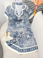 65-100kg Đồ Ngủ Pijama đùi 5d Bigsize Chubby, Đồ Ngủ Bigsize lụa Latin cao cấp mềm mại xinh xắn