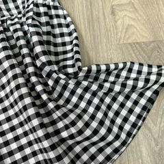 Váy Đầm dáng babydoll thiết kế cổ sơ mi,họa tiết caro xinh xắn