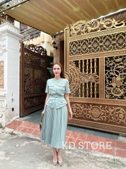 Set Váy Dập Ly Công Sở Bigsize (50kg-60kg)