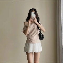 Áo Thun Trễ Vai Bigsize Nữ 50-95kg Vải Xốp Thoáng Mát Thoải Mái Tự Tin Tôn Dáng A267