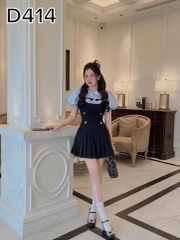 ĐẦM THIẾT KẾ TIỂU THƯ BIGSIZE NƠ TAY PHỒNG PHỐI SOMI 55-90KG