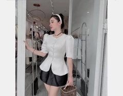 Áo Kiểu Nút Bọc Cao Cấp 1093