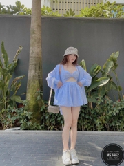 Set 3 món xốp sọc đi biển Bigsize 1462