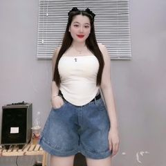 Quần đùi Jean Bigsize nữ 50-93kg lưng cao trẻ trung năng động dành cho các cô nàng cá tính J6
