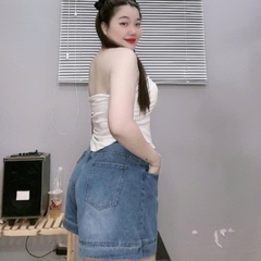 Quần Short Jean Nữ BigSize,Quần Đùi Lưng Cao Ống Rộng Big Size 58kg-95kg Mã J6