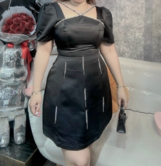 Đầm Tiệc Yếm  Đính Đá Sang Trọng Bigsize 55-90kg