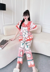 Bộ Lụa Xước Quần Dài in 3D Bigsize 50-95kg