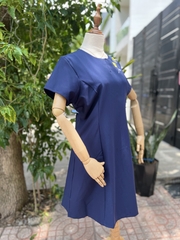 SALE Đầm Thiết Kế Trung Niên  Đầm Thêu Hoa Vàng  Kiểu dáng đơn giản, thêu hoa tinh tế - Đầm tặng mẹ BigSize