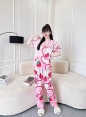Bộ Lụa Xước Quần Dài in 3D Bigsize 50-95kg